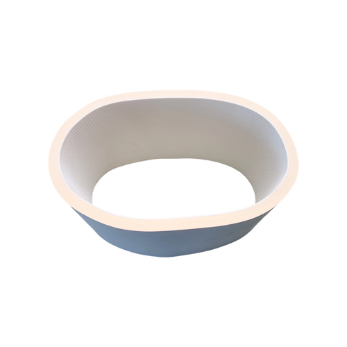 White Sponge Conveyor Belt with White Fabric Covering
