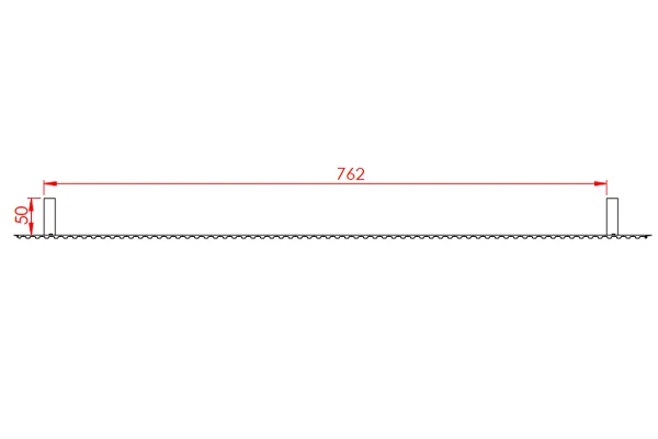 762mm 60 tooth cleat repeat drawing
