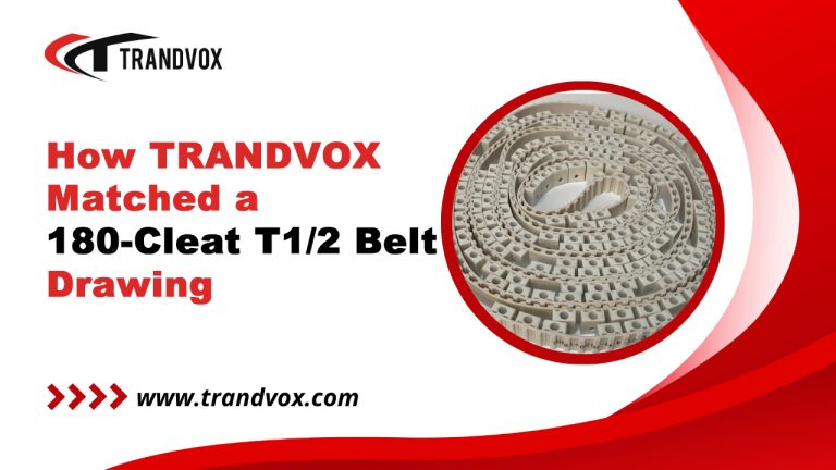 How TRANDVOX Matched a 180-Cleat T1/2 Belt Drawing
