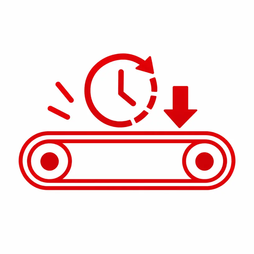 Reduced Maintenance Downtime Icon