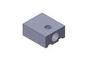 custom cleat 3d model with holes