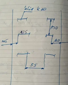 customer sketch k 10 wedge positioning