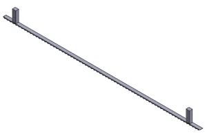 model view 60 tooth cleat repeat belt