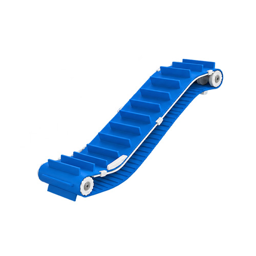 Positive Drive Conveyor Belt For Incline Conveying With Cleats